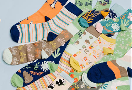 Immer schick mit unseren Socken unterwegs